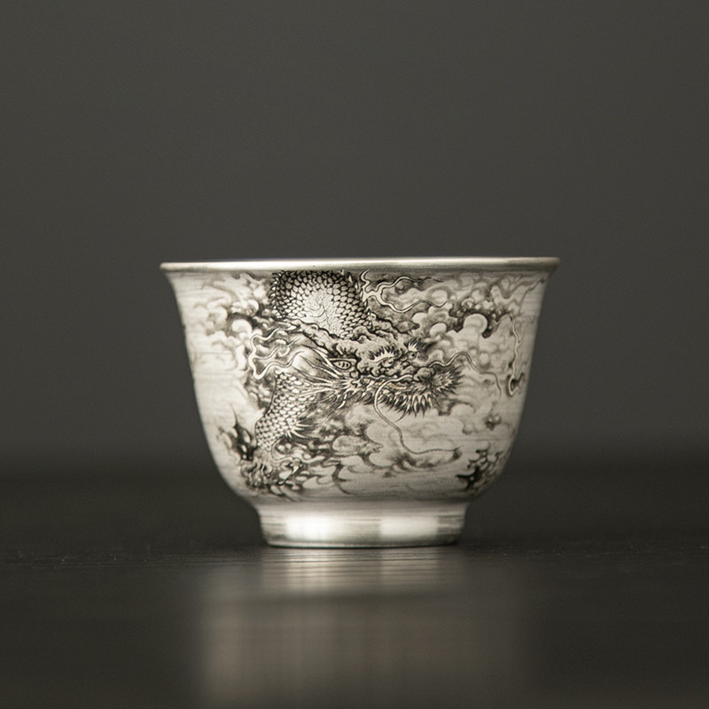 墨龙鎏银茶杯公道杯盖碗茶叶罐茶漏组家用中式陶瓷功夫茶具套装,餐饮具,茶杯,淘宝优惠券,粉丝福利购,淘宝优惠卷