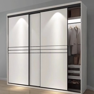 衣柜门推拉门定做定制现代简约欧式柜门卧室衣橱环保实木门滑移门