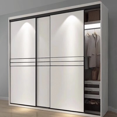 免漆推拉门定制绒梵妮实木移门