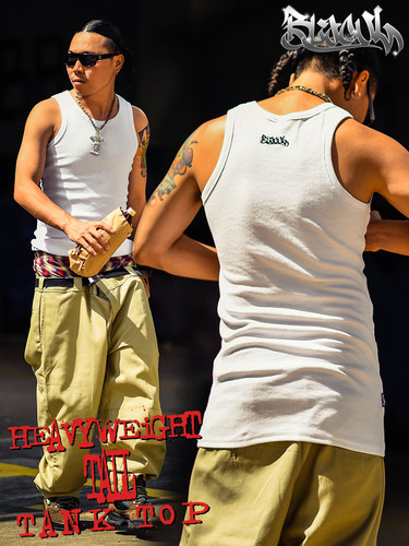 刺绣贴身螺纹背心夏季