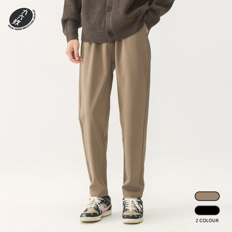 九六致松紧腰简约百搭休闲裤男