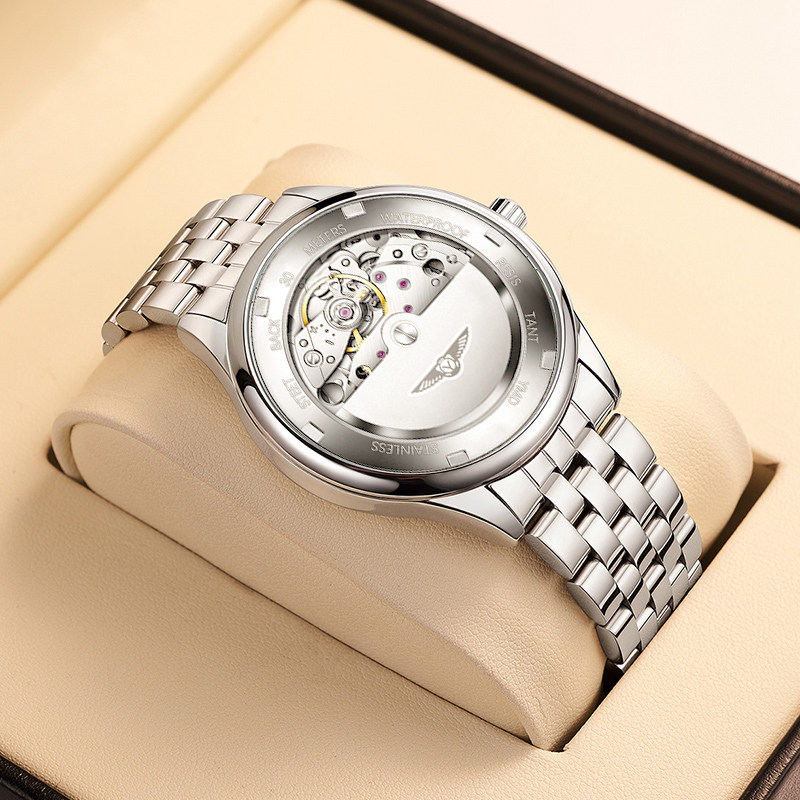 正品瑞士手表男士陀飞轮镂空全自动机械表精钢带十大名牌天王男表