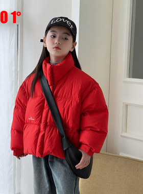 edo1一度童装2025冬季新款男女童时髦百搭羽绒服儿童保暖外套潮