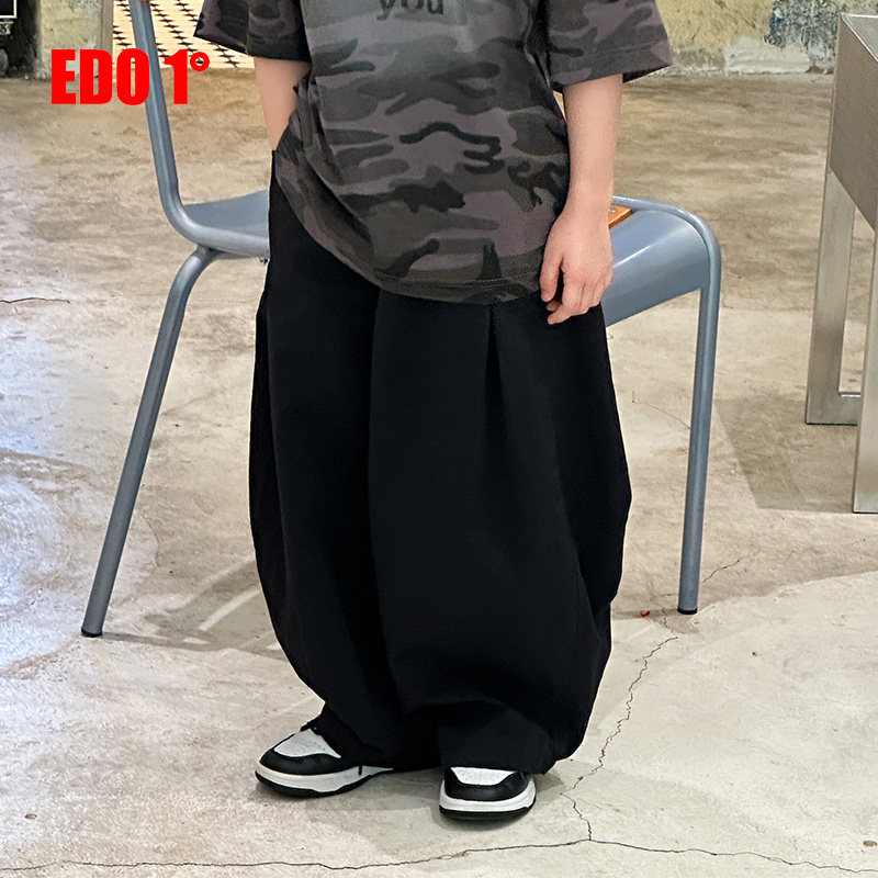 edo一度童装夏季新男女童时尚休闲香蕉裤儿童户外运动长裤阔腿裤 - 实物图