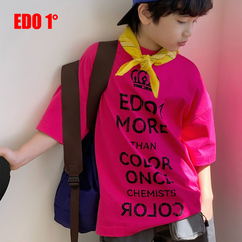 edo1一度童装26春夏字母短袖T恤