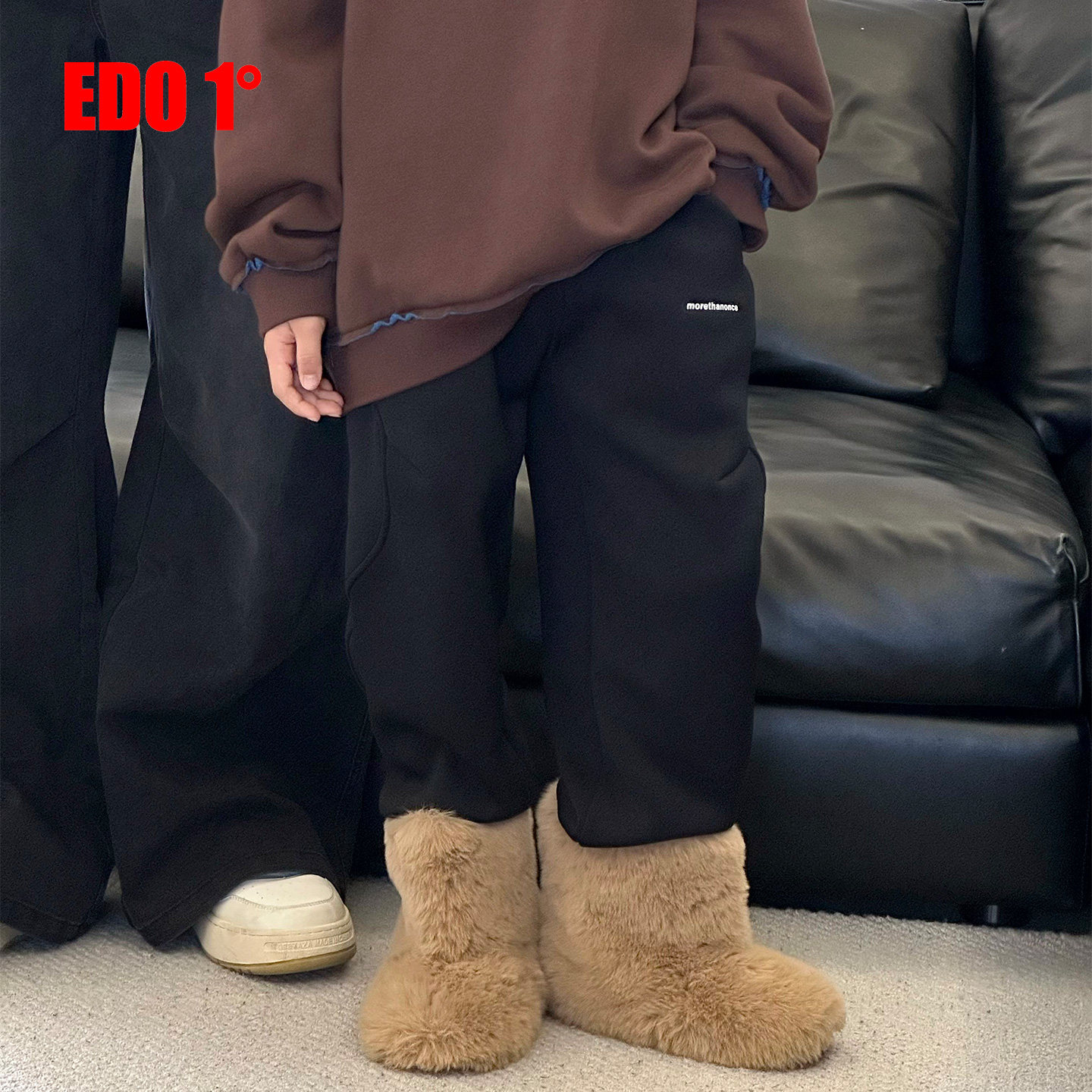 edo一度童装秋冬保暖百搭萝卜裤