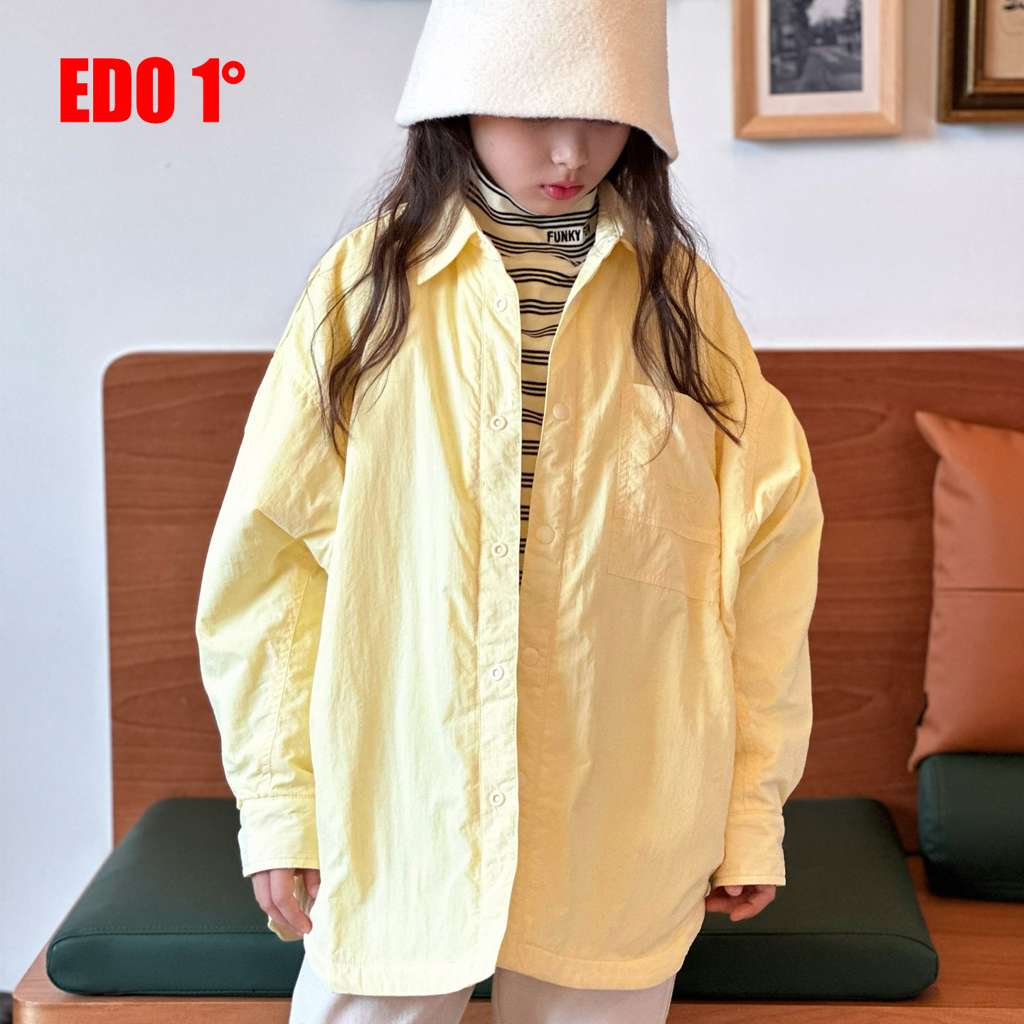 edo一度衬衫夹克学院风
