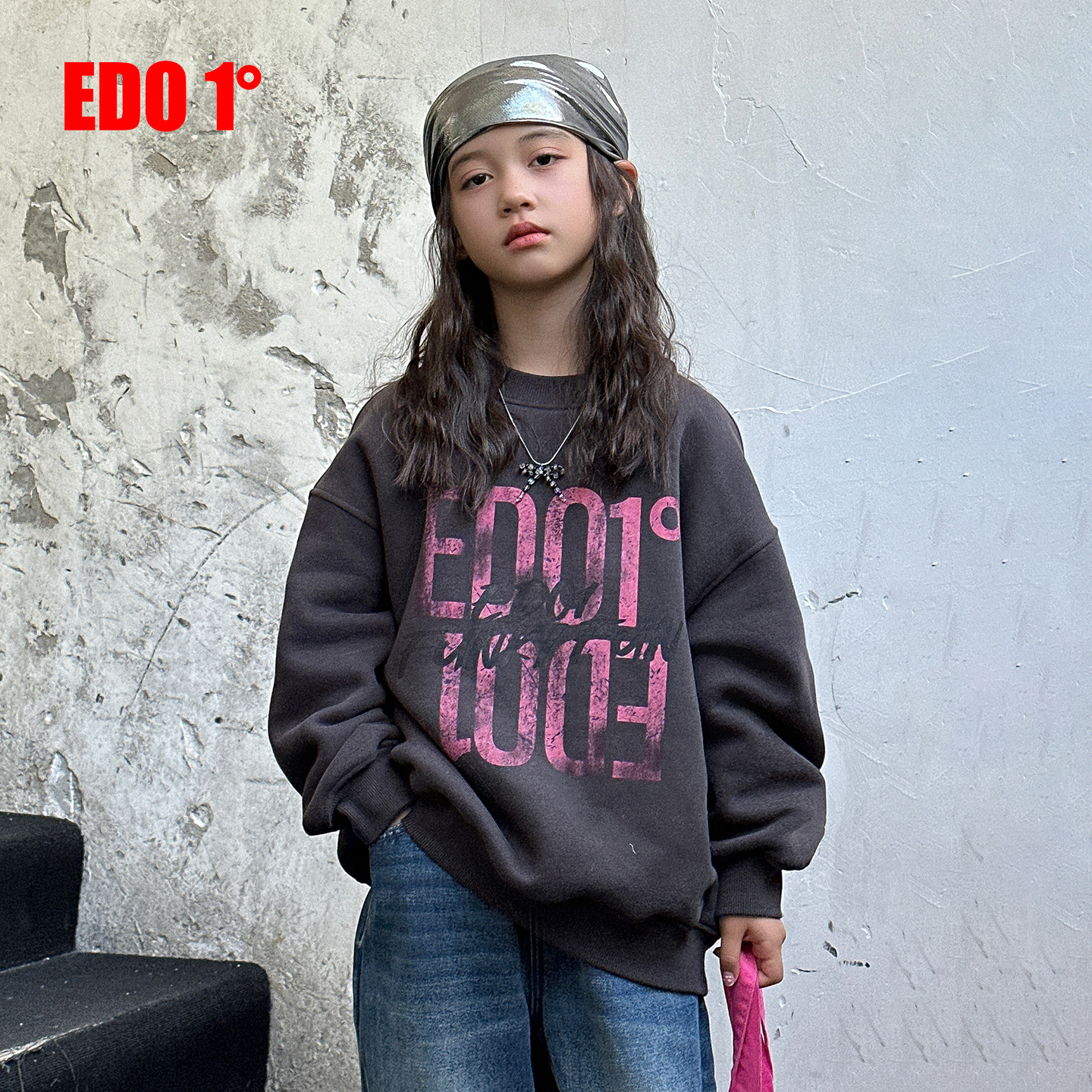 edo时尚休闲加绒卫衣潮