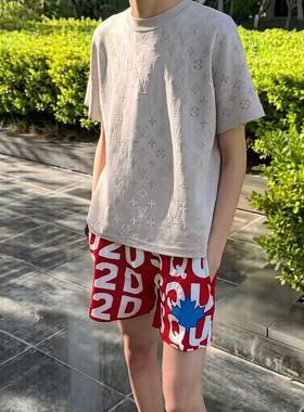 潮流轻奢爆款D2枫叶短裤