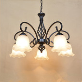 铁艺复古简约吊灯美式 客厅餐厅卧室店铺服装 店3568头灯饰 欧式 包邮