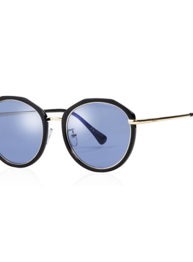 墨镜圆形百搭小脸透明太阳眼镜