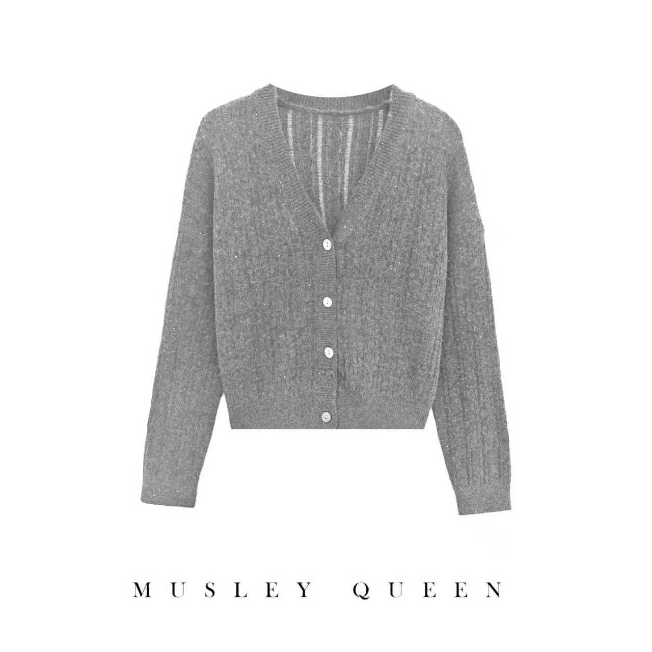 【李夫人MOMO粉丝专享】Musley Queen秋上新针织开衫JC06-5655