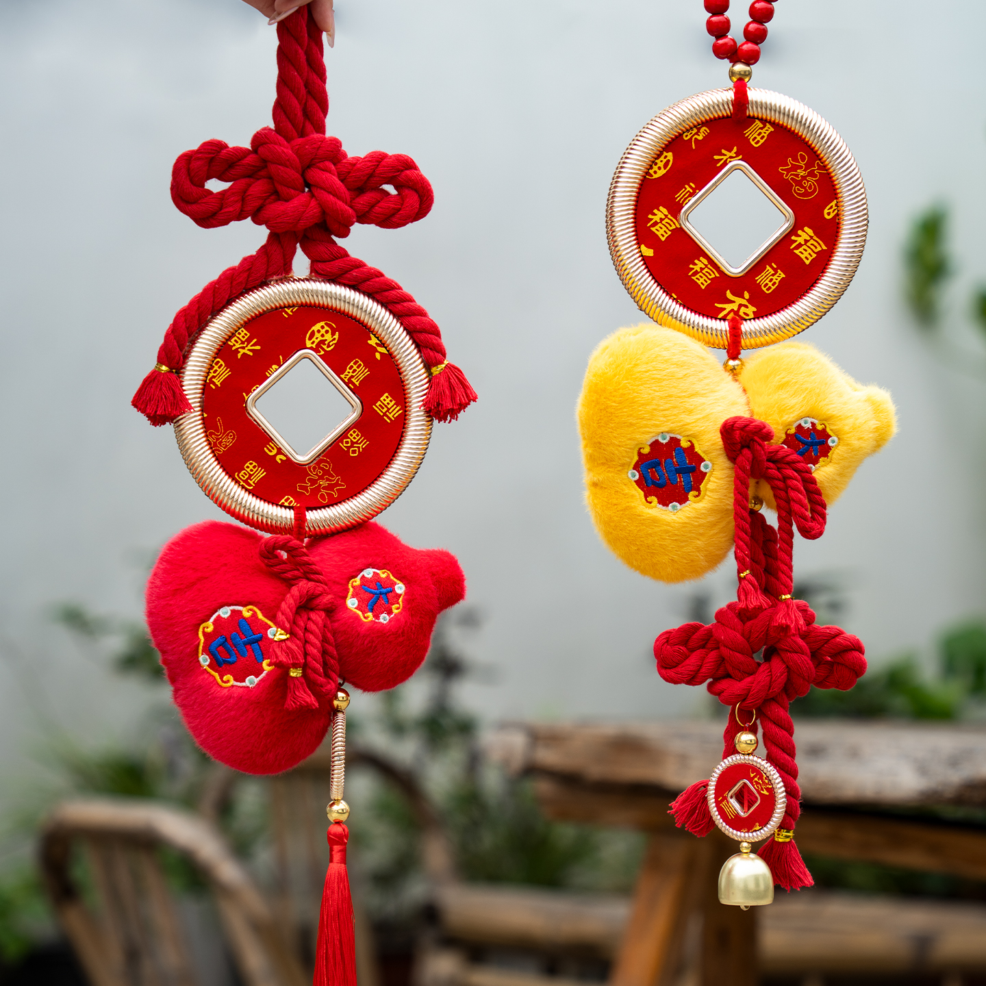 2026马年新款毛绒葫芦挂件