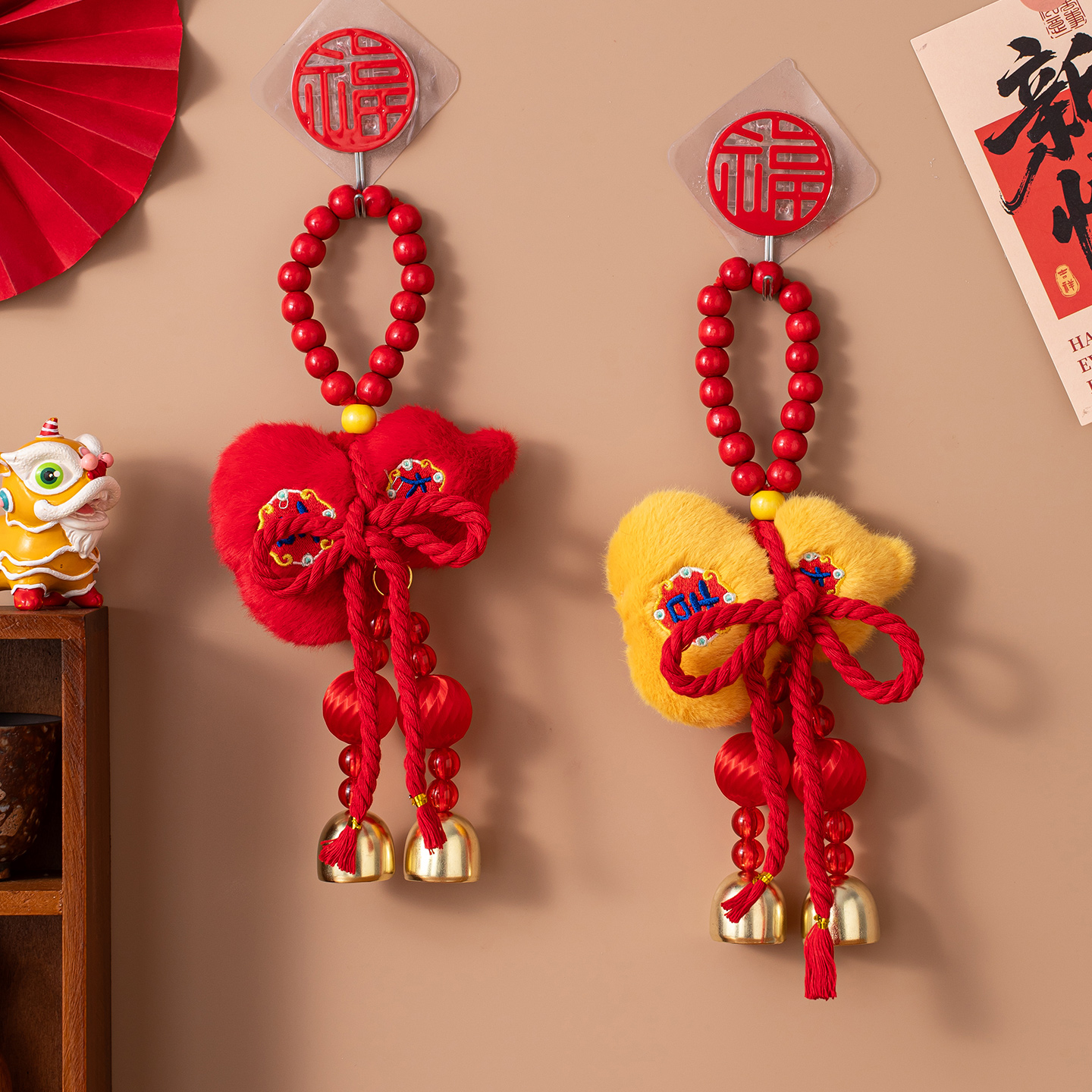 2026马年新款毛绒葫芦挂件