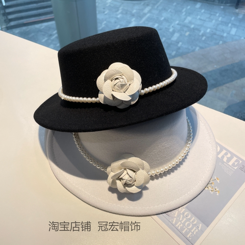 女生法式赫本风优雅复古宫廷帽