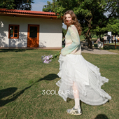 新款 宽松V领落肩袖 针织衫 三彩2026春季 套头毛衫 段染渐变M