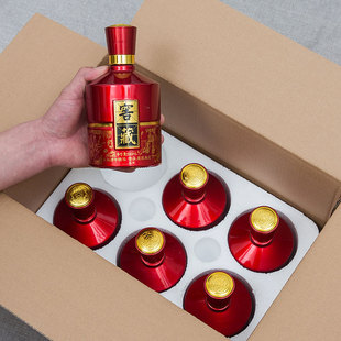 仿古酒瓶空瓶陶瓷酒瓶玻璃瓶500ml创意定制密封一斤泡沫礼盒