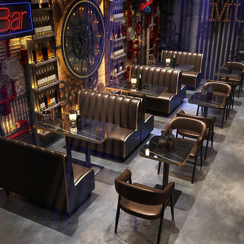 复古工业风酒吧清吧卡座