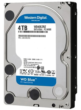 蓝盘4T WD40EZAZ/AX/RZ西数4T台式机械硬盘3.5寸SATA游戏装机电脑