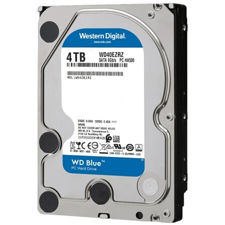 蓝盘4T WD40EZAZ/AX/RZ西数4T台式机械硬盘3.5寸SATA游戏装机电脑