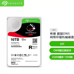 酷狼16Tpro机械硬盘cmr垂直写入希捷ST16000NE000网络存储NAS