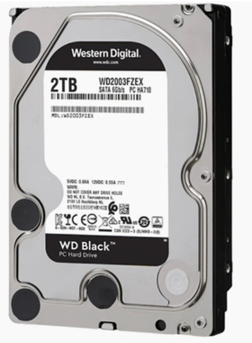 PMR垂直WD西部数据2T企业级黑盘服务器台式机电脑硬盘WD2003FZEX
