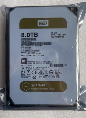 CMR垂直7200转金盘WD8002FRYZ西部数据3.5寸8T服务器企业级硬盘