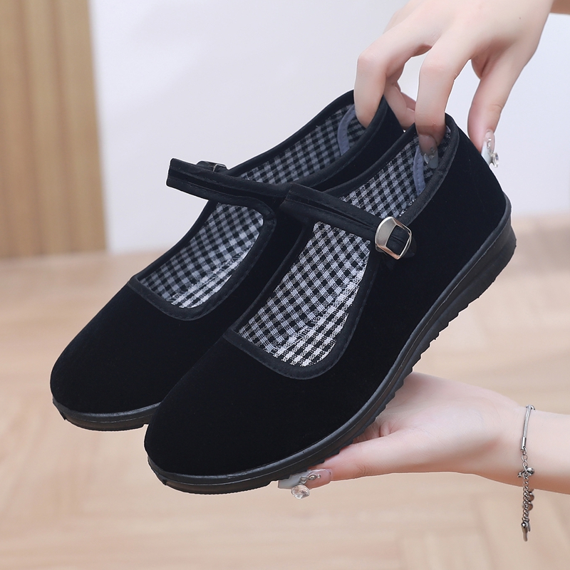 夏季老北京布鞋透气软底舒适防滑