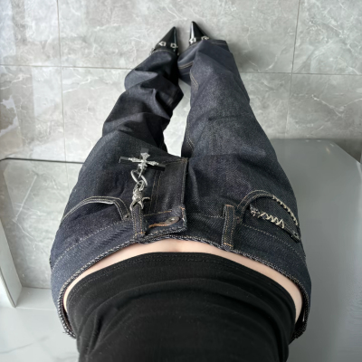 固色Denim显高瘦不掉色牛仔裤男