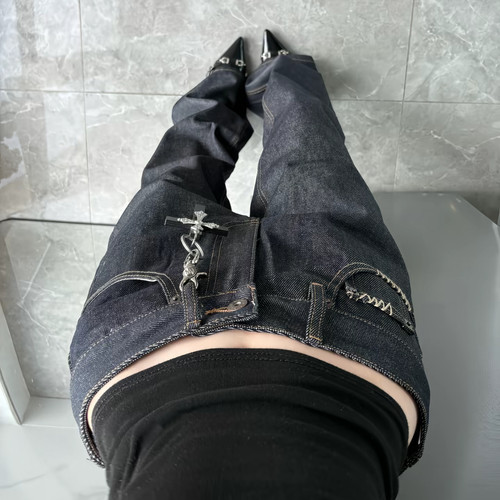 固色Denim显高瘦不掉色牛仔裤男