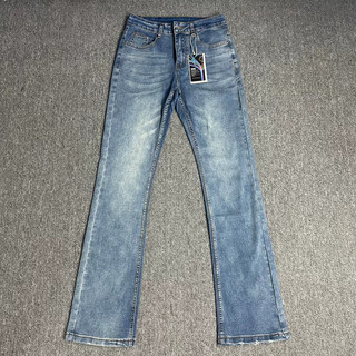 Cleanfit自主vintage517风格牛仔裤水洗微喇修身显瘦水洗长裤子男