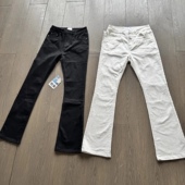 显瘦长裤 微喇Cleanfit修身 男 517复古黑牛高弹小众高街牛仔裤 美式