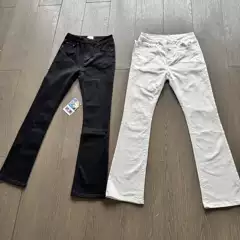 American Style 517 Retro Black High-Stretch Niche High-Street Jeans with Slight Flare, Cleanfit Slim-Fit Slimming Long Pants for Men
