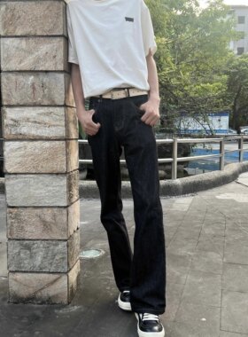 美式517复古低腰显瘦微喇牛仔裤
