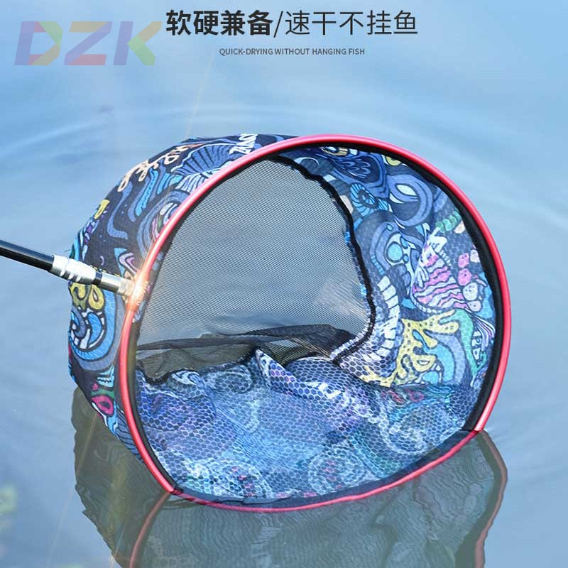 铝合金钓鱼抄网头网兜防挂钩大物黑坑超轻加深防跳实心飞抄捞鱼c1