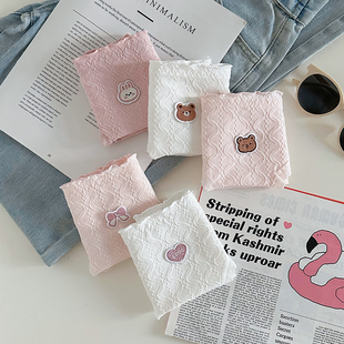 可爱提花透气全棉抗菌裆女生三角裤 2024新款 内裤 5A类纯棉中腰女款