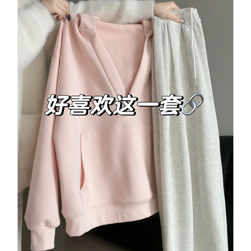 休闲运动套装女入秋穿搭一整套卫衣时尚减龄显瘦遮肉小个子运动裤