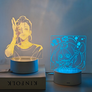 送男生给女朋友一人之下动漫周边冯宝宝王也诸葛青手办氛围小夜灯