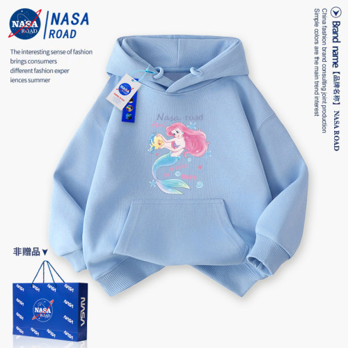 NASA美人鱼连帽卫衣女童外套