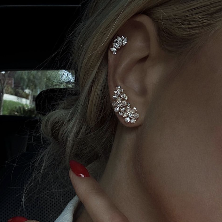 SHAW小众设计高级感花朵花蕊法式复古耳环优雅气质S925银针耳饰,饰品/流行首饰/时尚饰品新,耳钉,淘宝优惠券,粉丝福利购,淘宝优惠卷