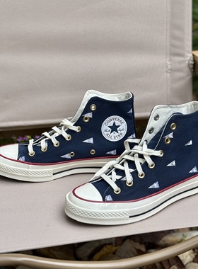 匡威正品1970S 高帮星星刺绣男女情侣款休闲帆布鞋 A04965C