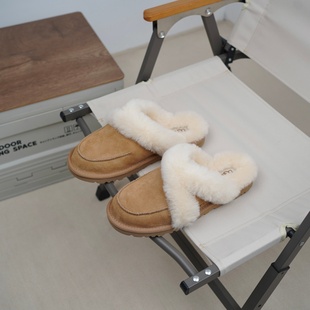 1174571 UGG正品 平底包头休闲懒人毛毛鞋 舒适毛茸款 CHE 女士时尚