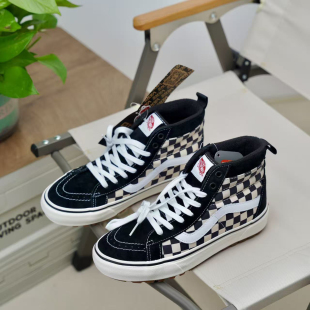 SK8 男女款 Mte 棋盘格百搭休闲高帮板鞋 VN0A5HZYA04 Vans正品