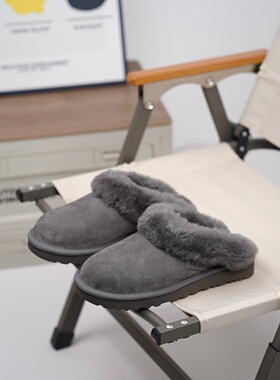 UGG正品 女士时尚舒适保暖平底包头休闲懒人毛毛鞋 1115134-CHRC