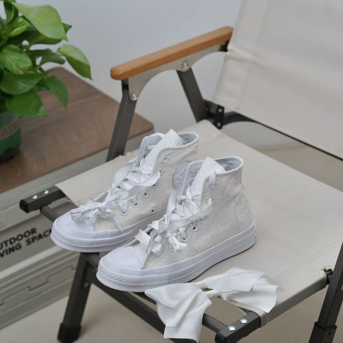 匡威结婚鞋高帮休闲帆布鞋