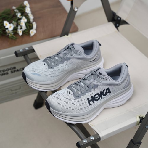 hoka邦带减震舒适男子系带