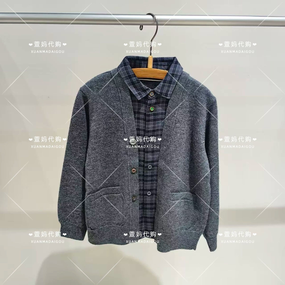 1Q9314440小江南商场童装2026秋冬新品男女童休闲短款开襟毛衫