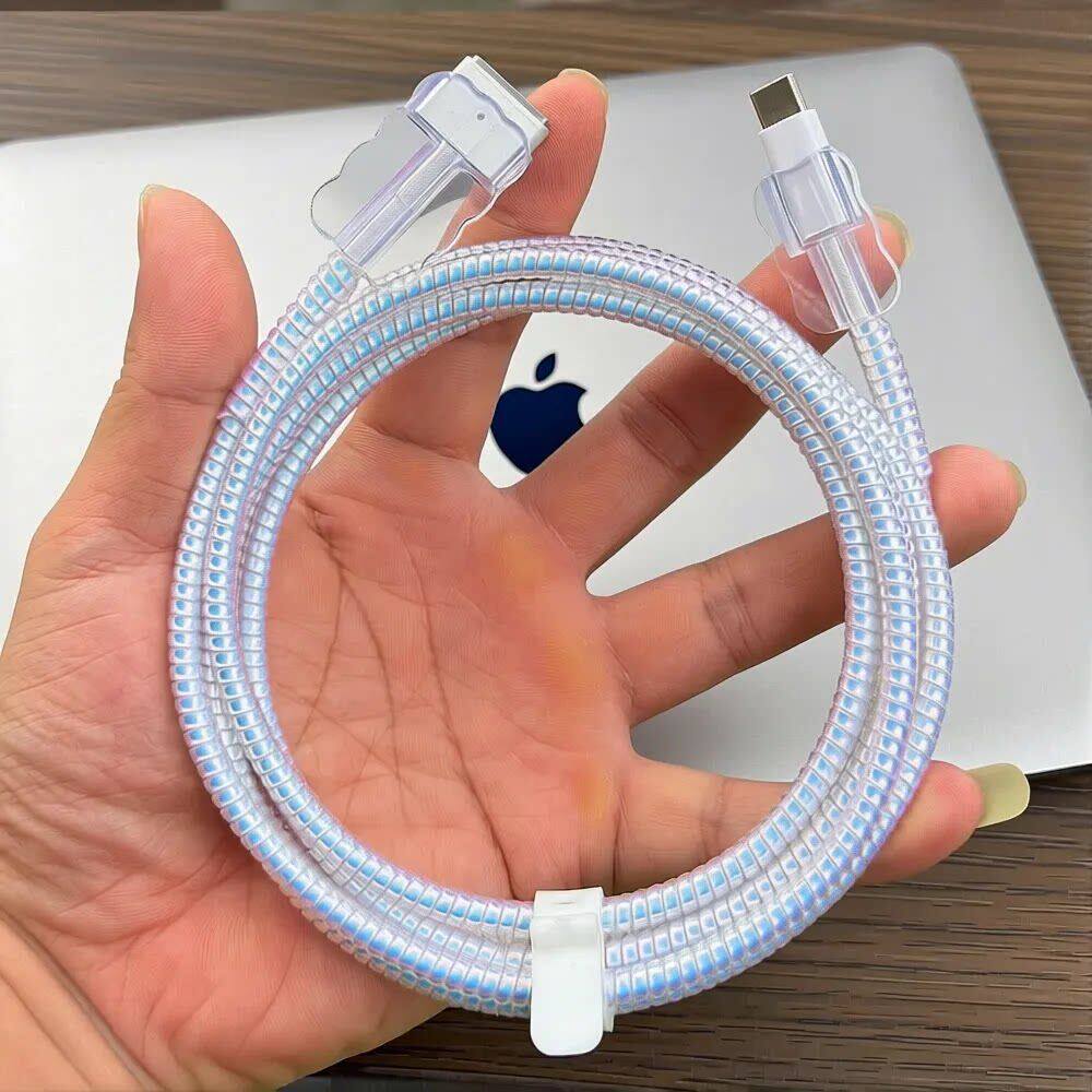 适用苹果Macbook pro笔记本电脑Air充电线修复防断保护套T形插头
