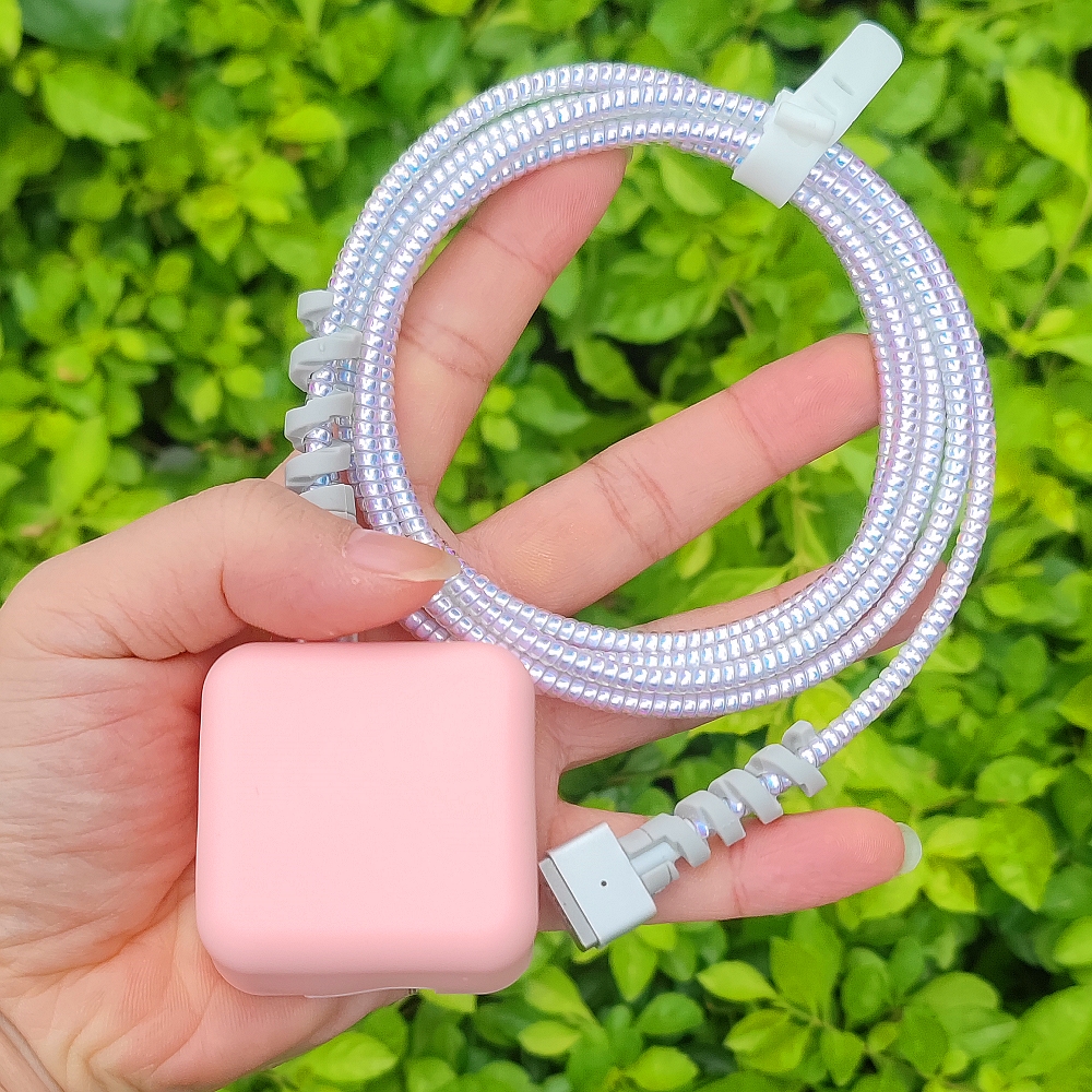 苹果MacBook Air 15英寸笔记本数据线保护套M2 M3 35W充电器绕绳