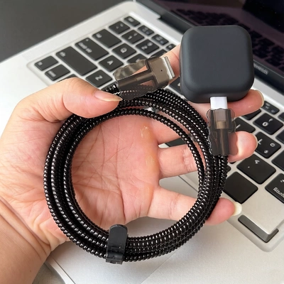适用苹果MacBook Air M5 40W充电器壳MAC 2026款数据线保护套绕绳